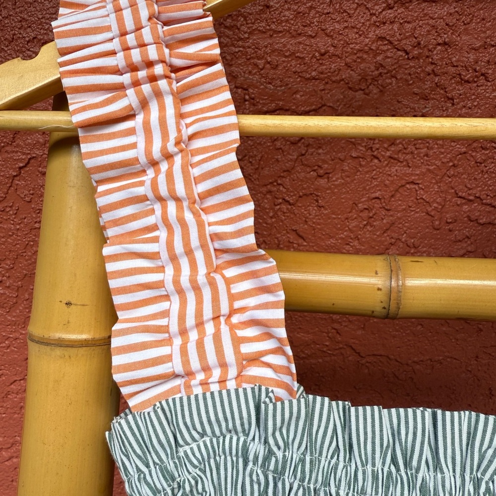 TopShop Gray and Terracotta Smocked Dress - Picture 2 of 7